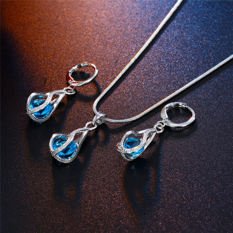 Ohrringe Und Halskette - SparkleJewelry