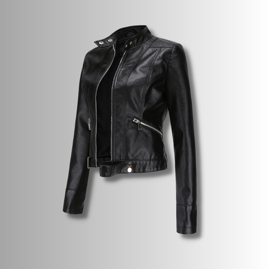 Stilvolle Damen Lederjacke in klassischem Design – Marlene