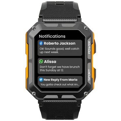 Robuste Smartwatch mit Herzfrequenzmesser & Schrittzähler - EnduranceX