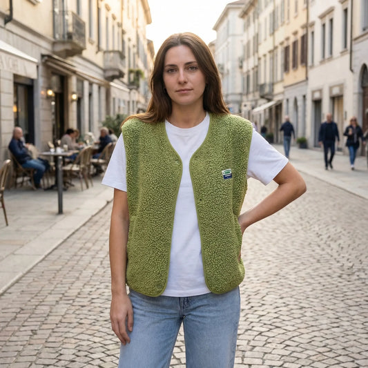 Open-Front Sleeveless Layering Vest - Claudia