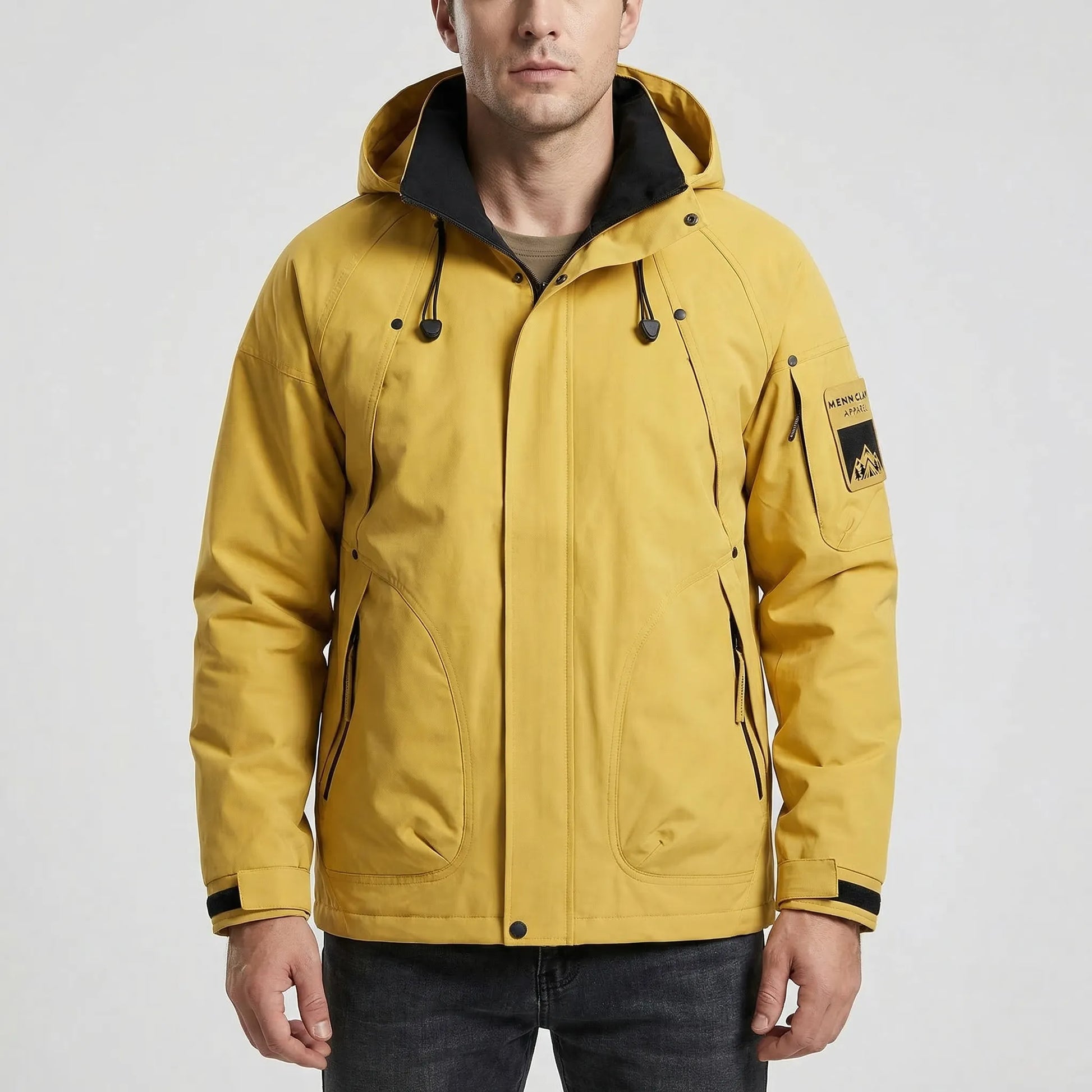 Outdoor-Jacke Mit Kapuze Und Reißverschluss -  Ridgorn