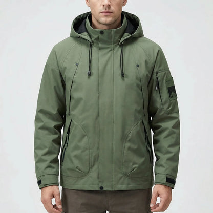 Outdoor-Jacke Mit Kapuze Und Reißverschluss -  Ridgorn