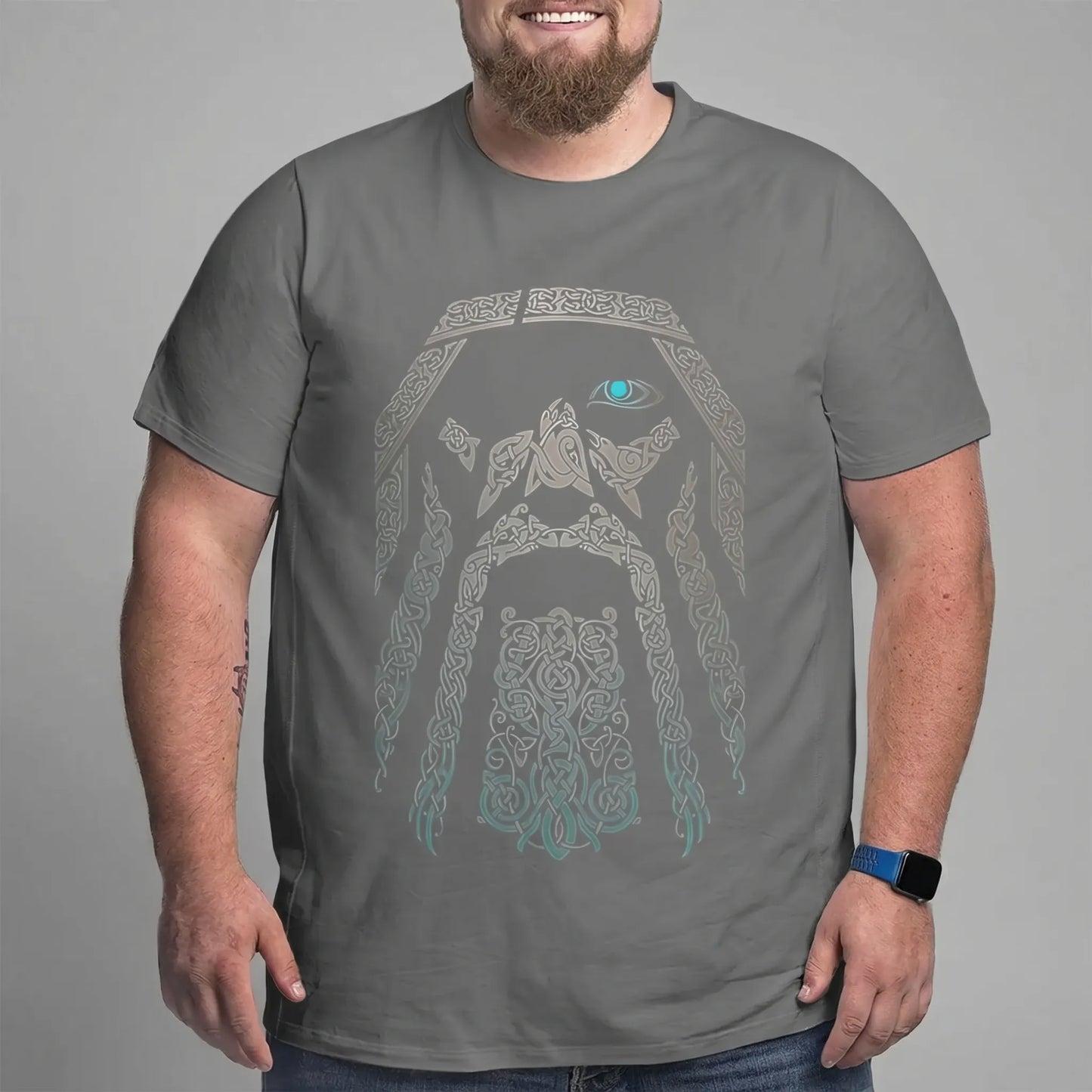 Oversize T-Shirt Mit Nordischem Print - Calvin