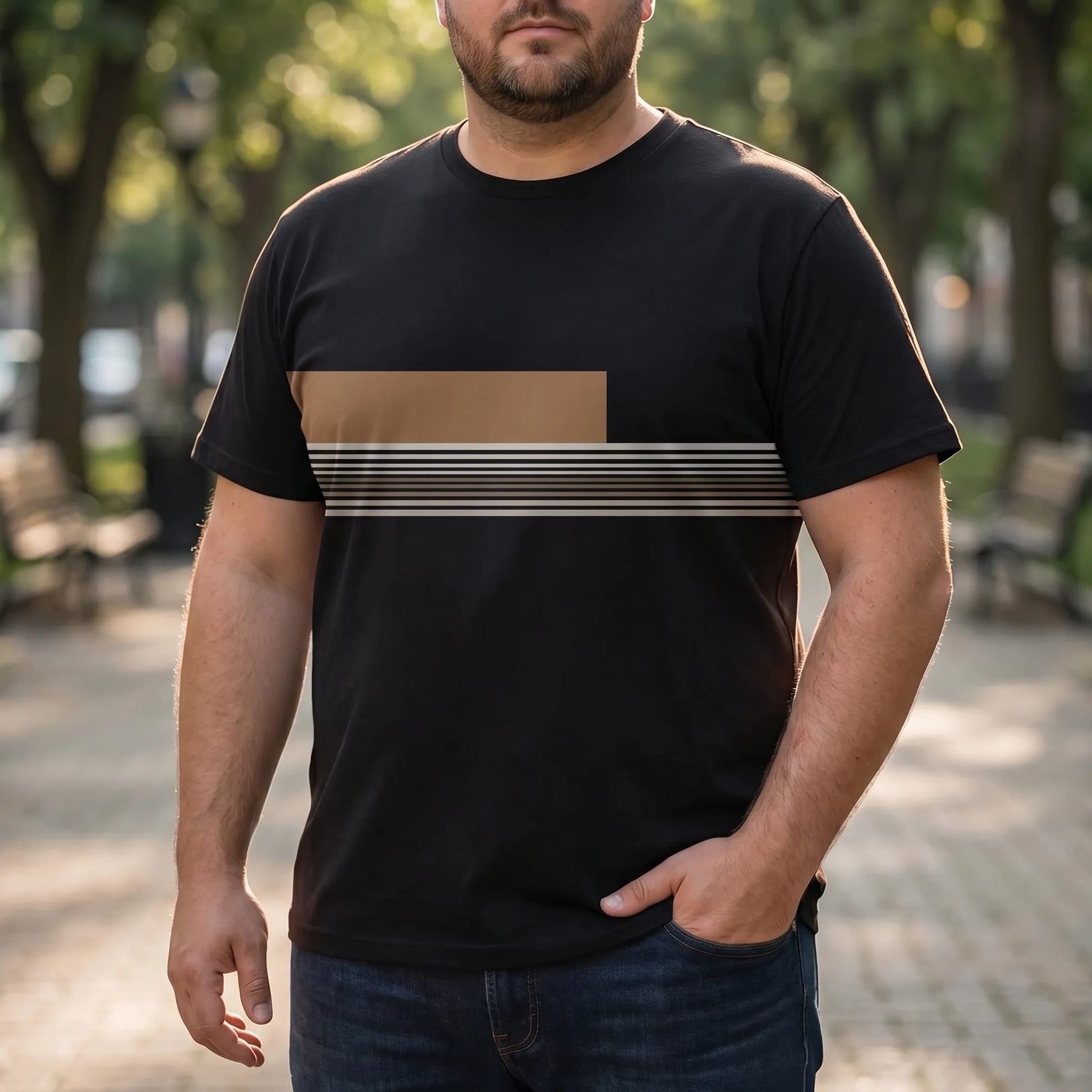 Oversize T Shirt Im Colour-Blocking-Design - Jesse