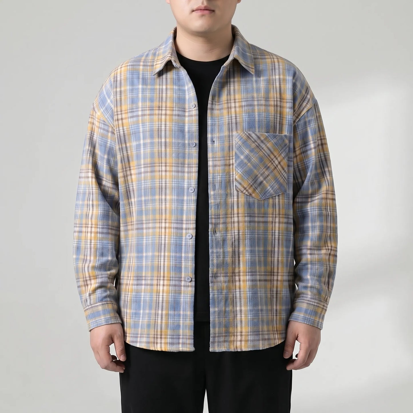 Oversized-Langarmhemd Mit Karomuster - Raymond