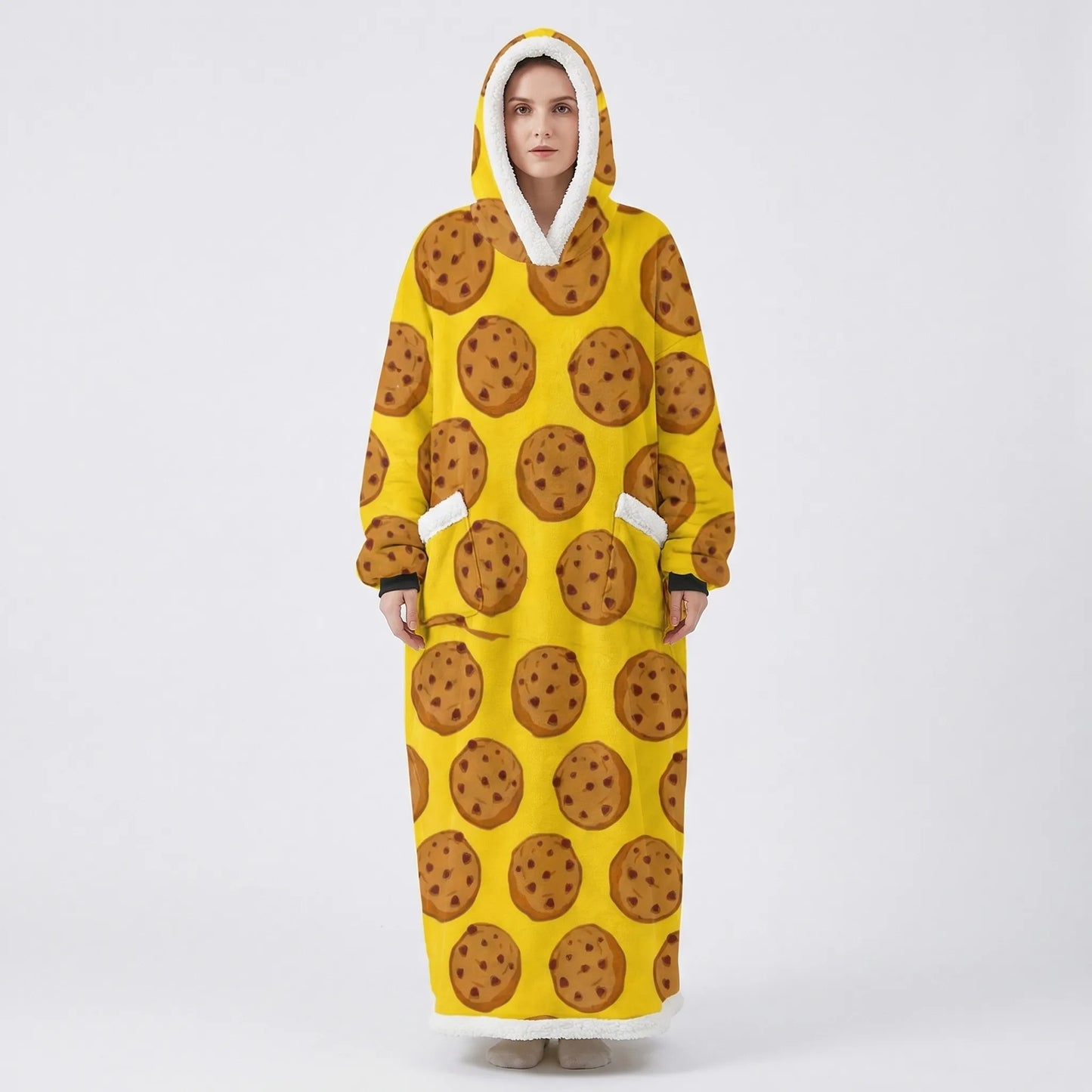 Oversized Hooded Blanket With Front Pocket - Lola