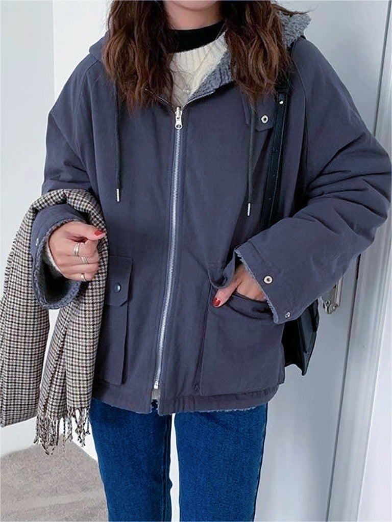 Oversized Hooded Reversible Parka - Mindy