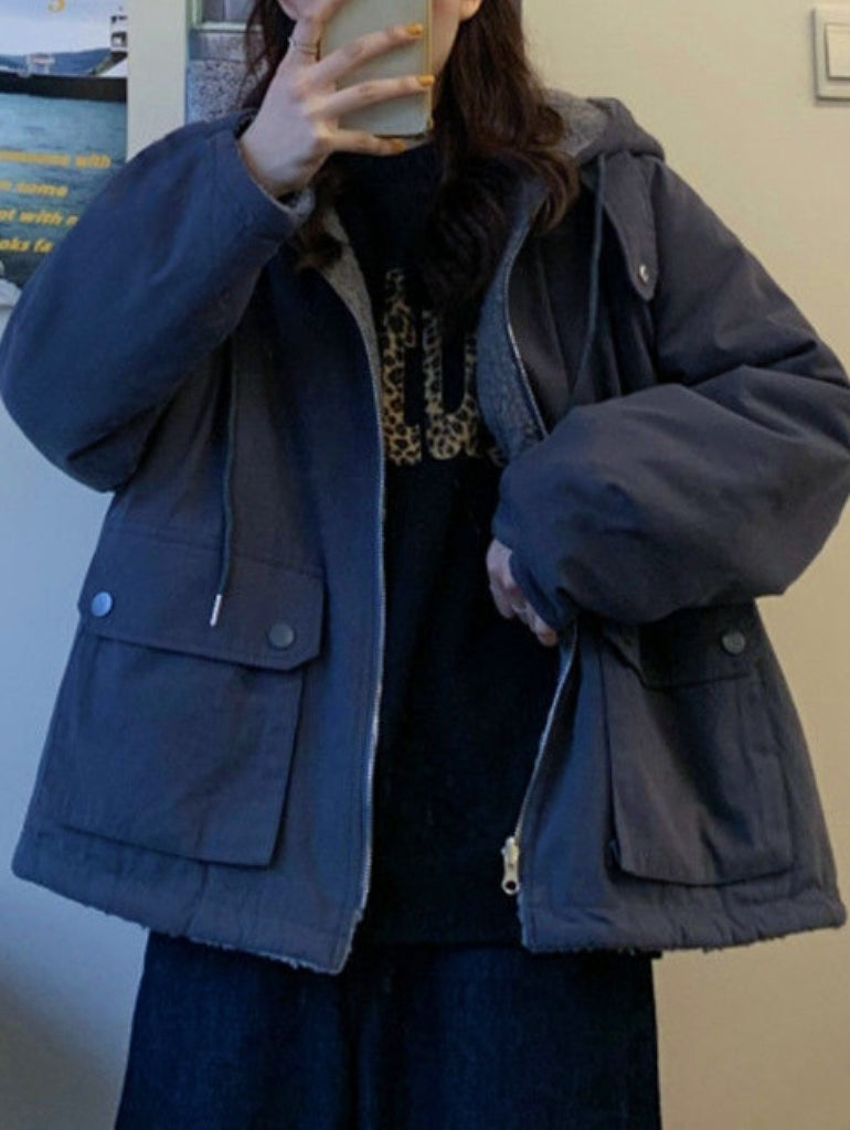 Oversized Hooded Reversible Parka - Mindy