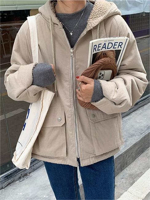 Oversized Hooded Reversible Parka - Mindy