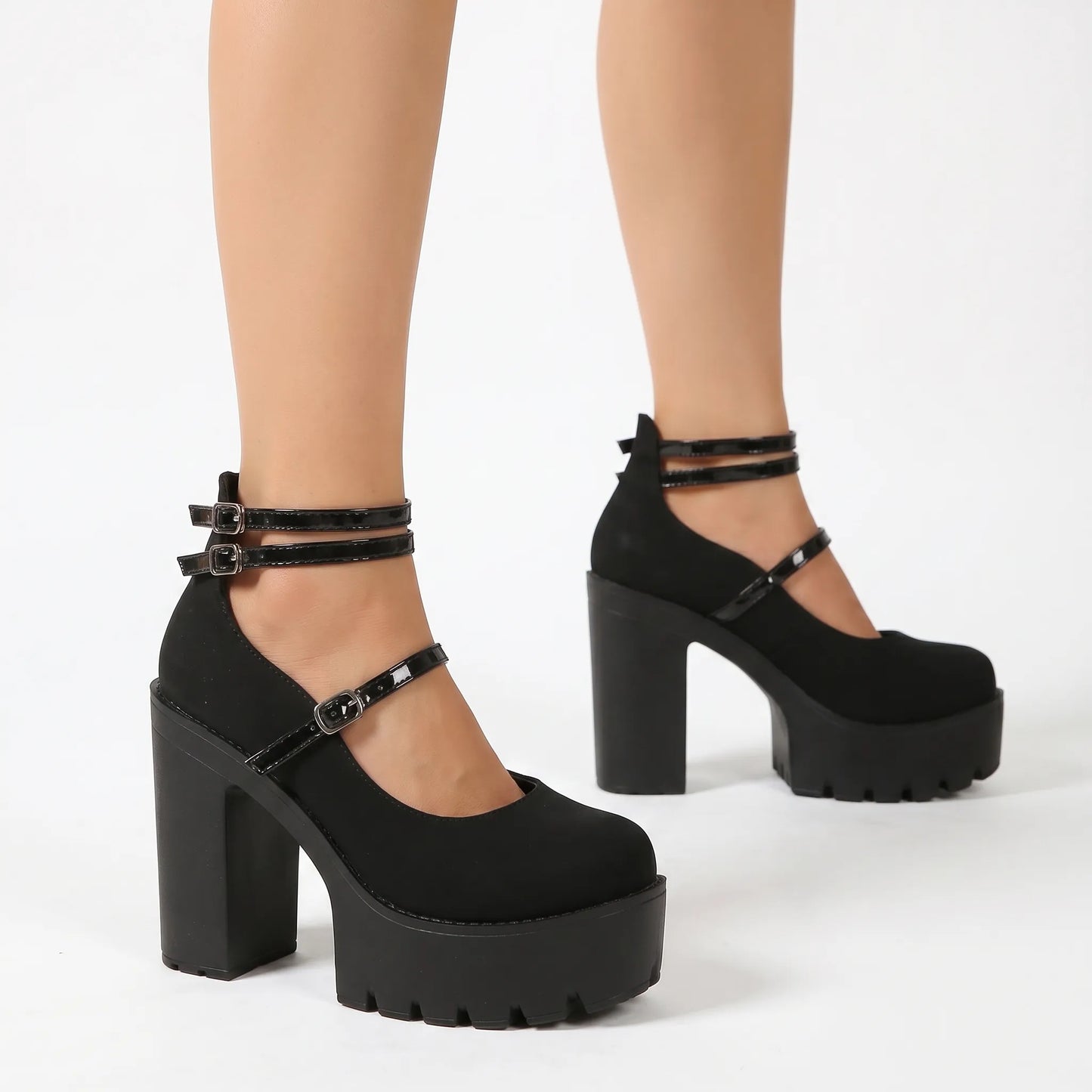 Plateau Pumps Mit Blockabsatz - Antonia