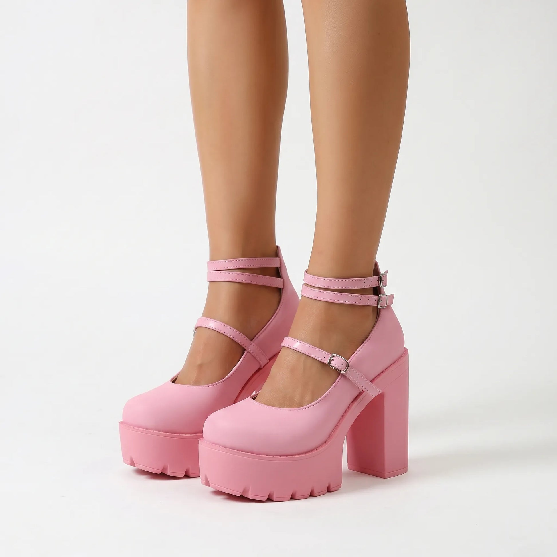 Plateau Pumps Mit Blockabsatz - Antonia