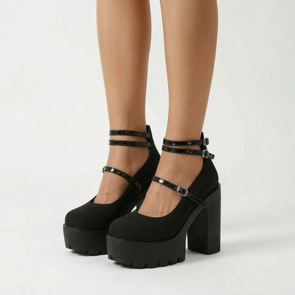 Plateau Pumps Mit Blockabsatz - Antonia