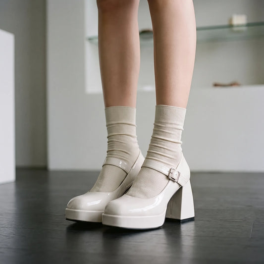 Plateau Pumps Mit Riemchen - Lynda