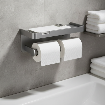 Platzsparender Toilettenpapierhalter - ToiletHaven