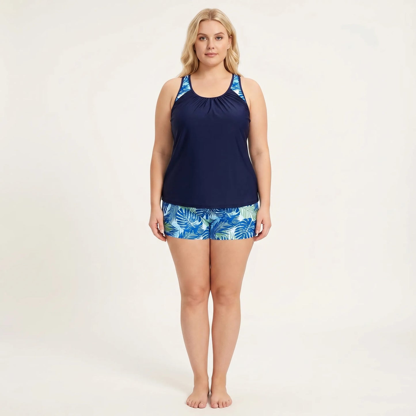 Plus Size Bikini Damen Mit Tropical-Print - Raquel