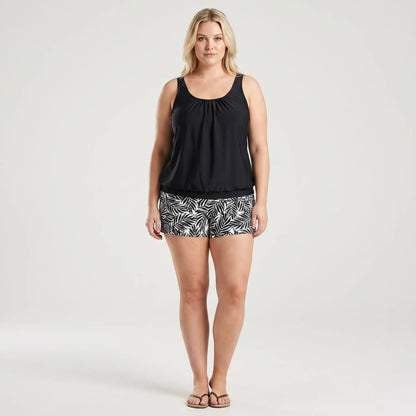 Plus Size Bikini Damen Mit Tropical-Print - Raquel