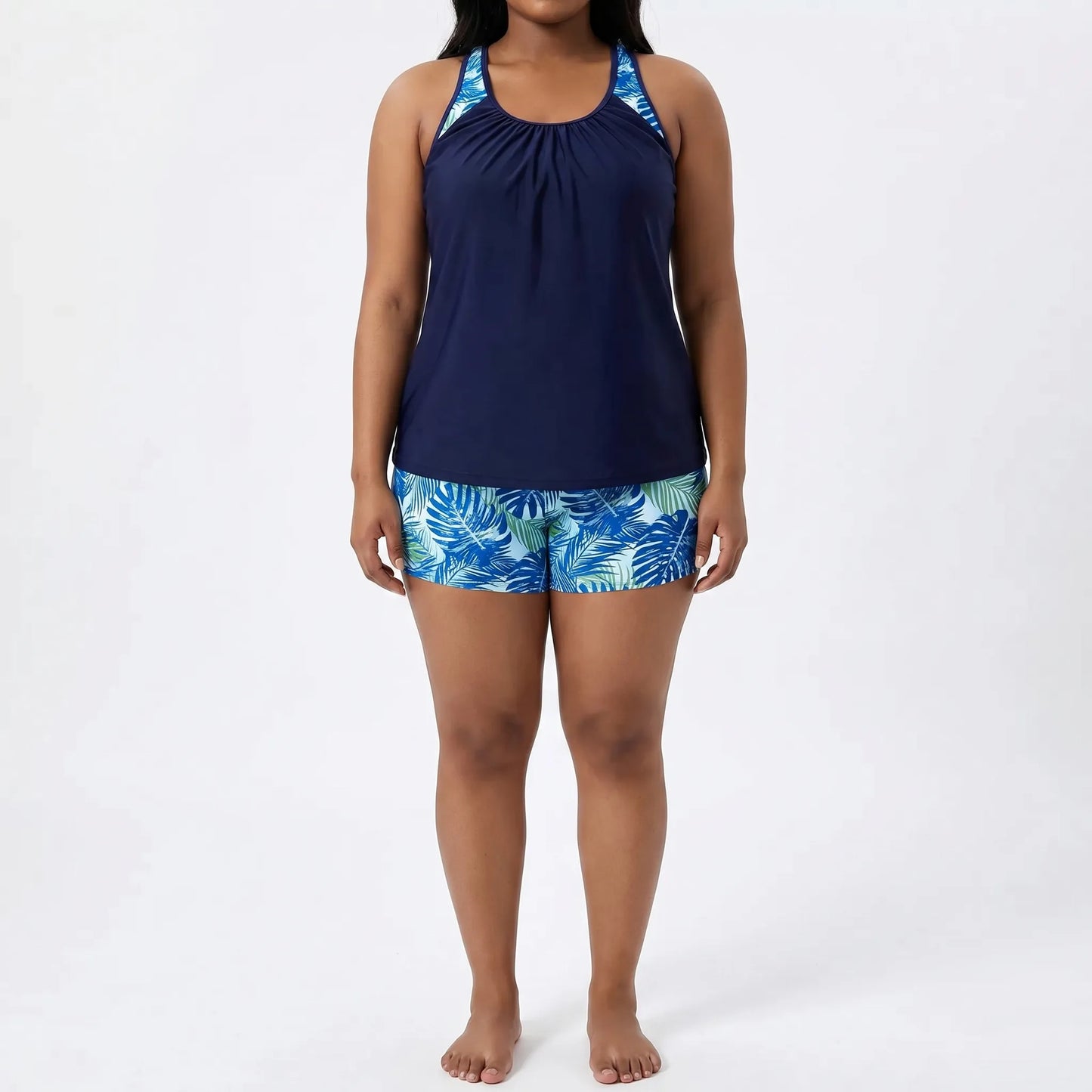 Plus Size Bikini Damen Mit Tropical-Print - Raquel
