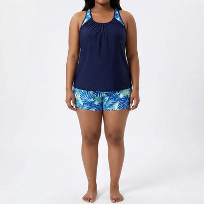 Plus Size Bikini Damen Mit Tropical-Print - Raquel
