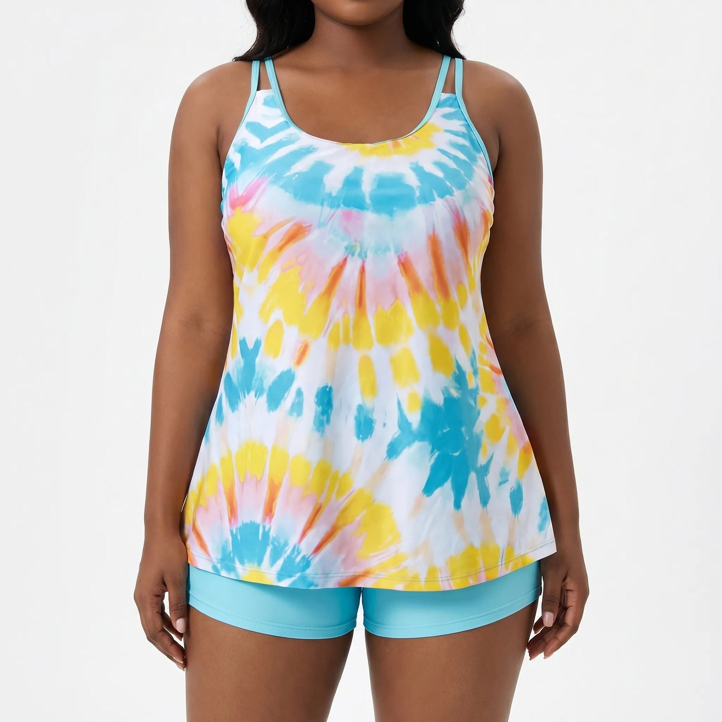 Plus Size Bikini Set Im Batik-Look - Eva
