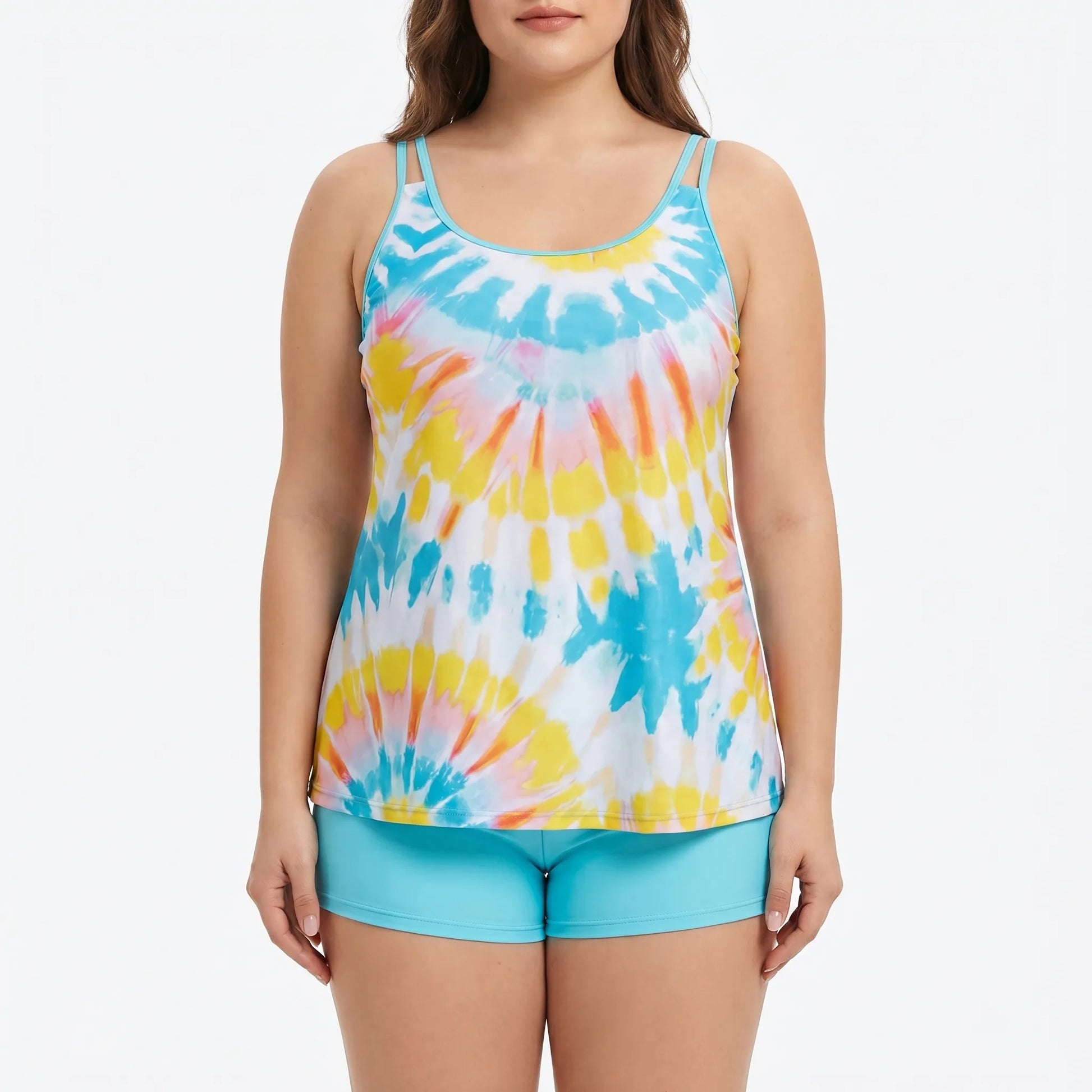 Plus Size Bikini Set Im Batik-Look - Eva