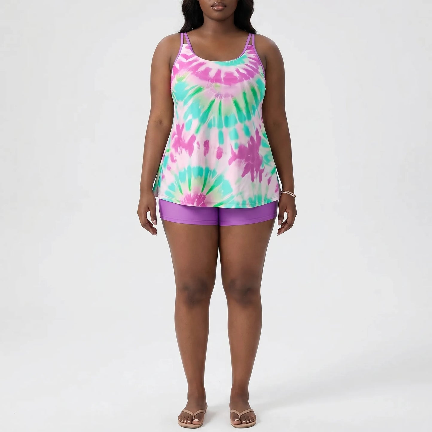 Plus Size Bikini Set Im Batik-Look - Eva