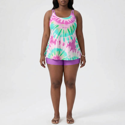 Plus Size Bikini Set Im Batik-Look - Eva