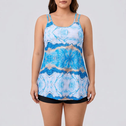 Plus Size Bikini Set Im Batik-Look - Eva