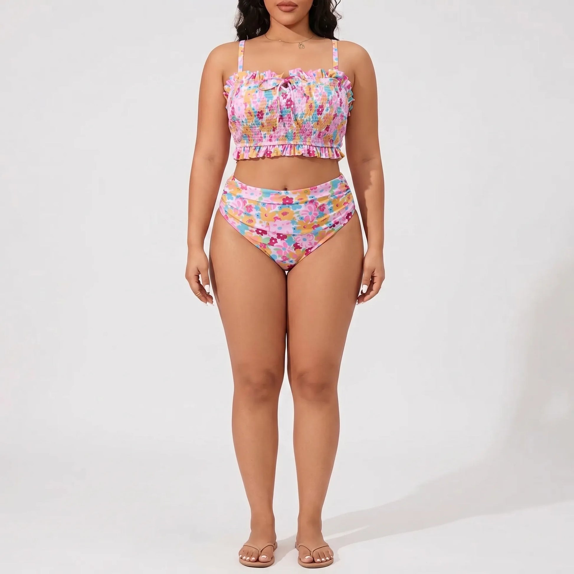 Plus Size Bikini Set Mit Floralem Muster - Bernadette
