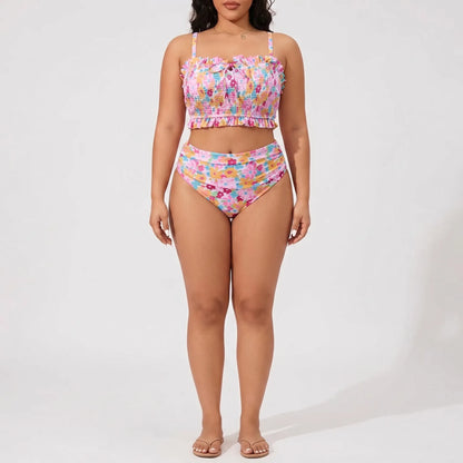 Plus Size Bikini Set Mit Floralem Muster - Bernadette