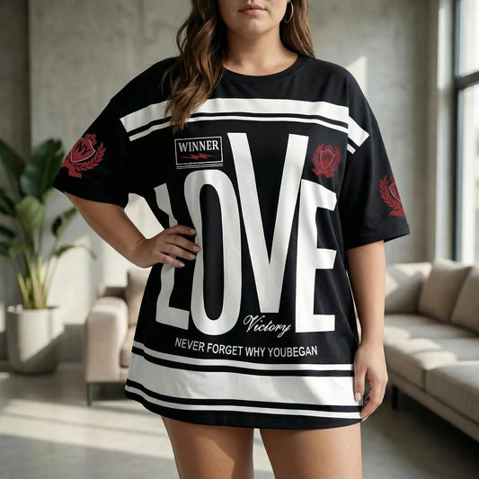 Plus Size Rundhals-T-Shirt - Patricia
