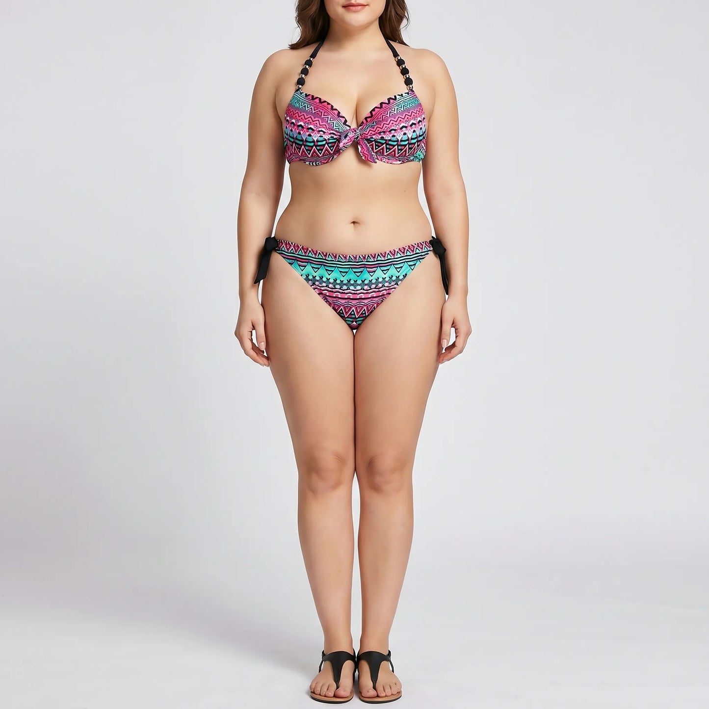 Push-Up-Bikini-Set In Plus-Size - Heidi