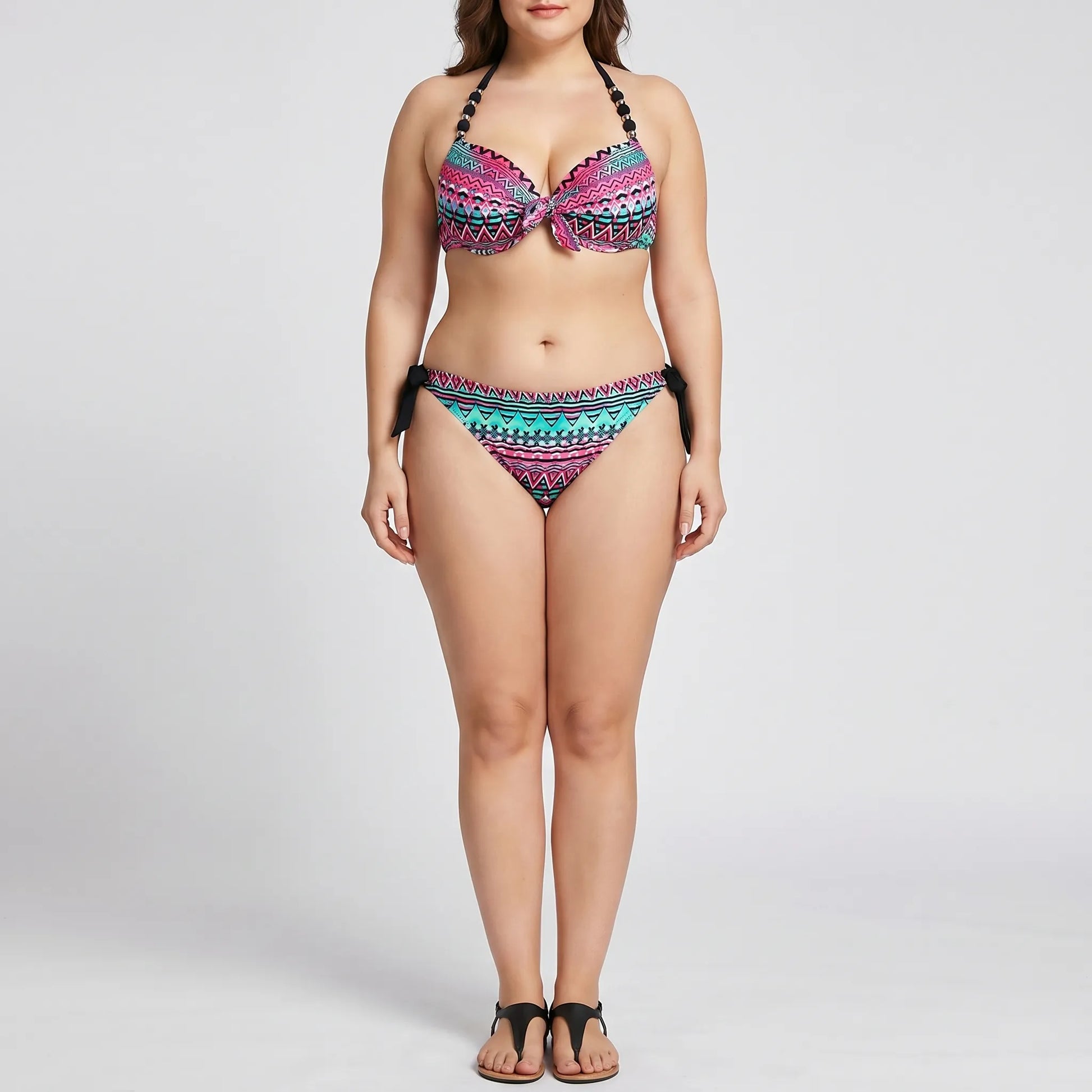 Push-Up-Bikini-Set In Plus-Size - Heidi