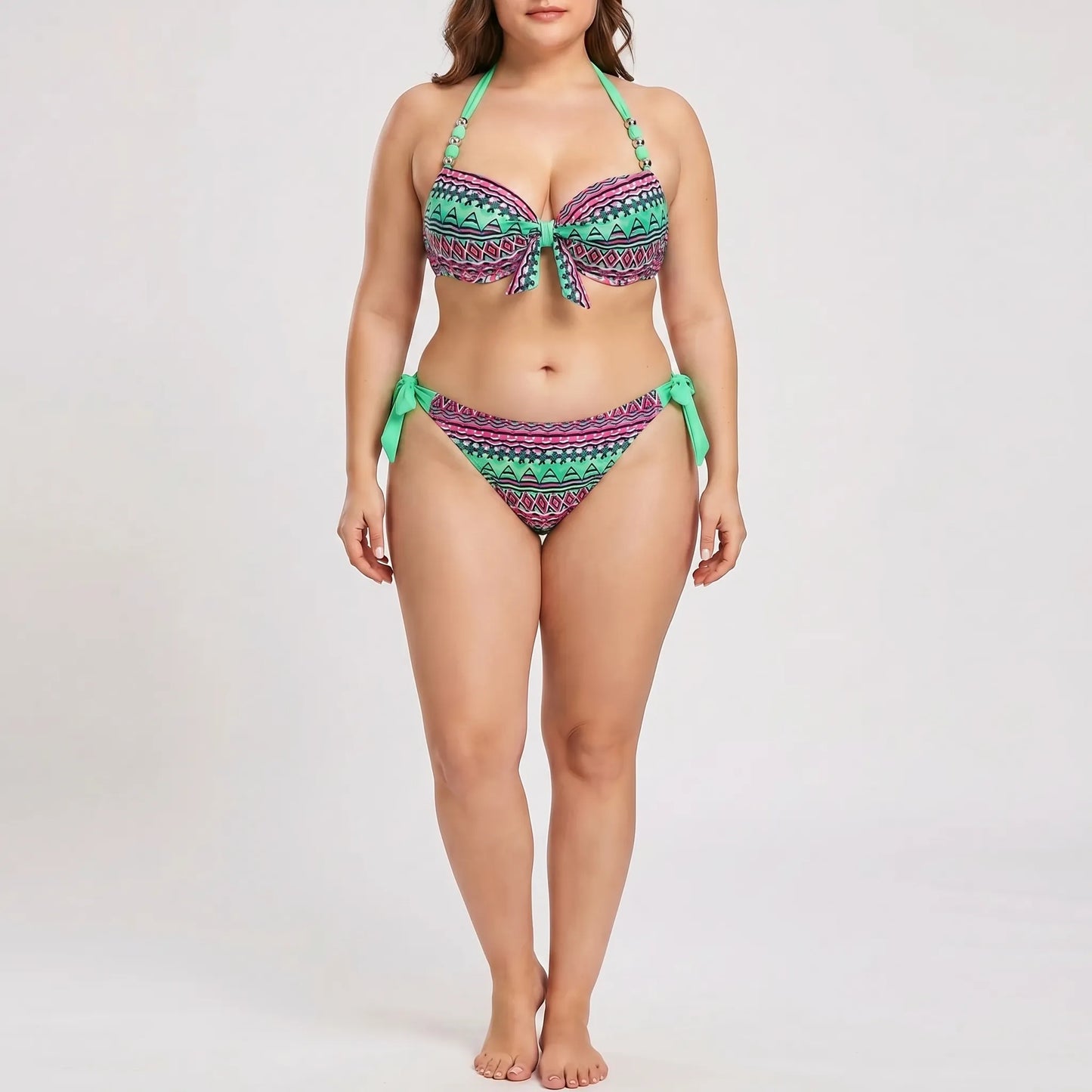 Push-Up-Bikini-Set In Plus-Size - Heidi
