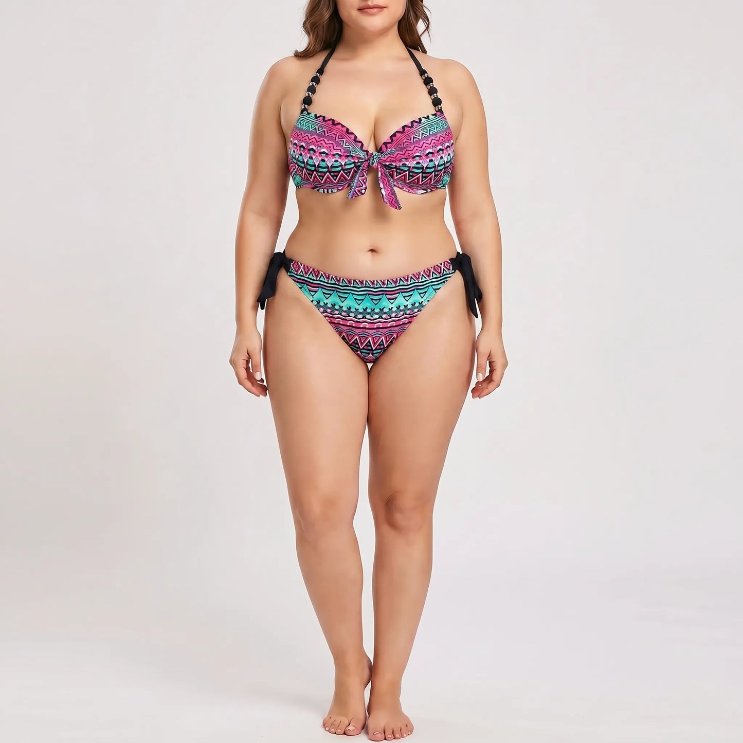 Push-Up-Bikini-Set In Plus-Size - Heidi