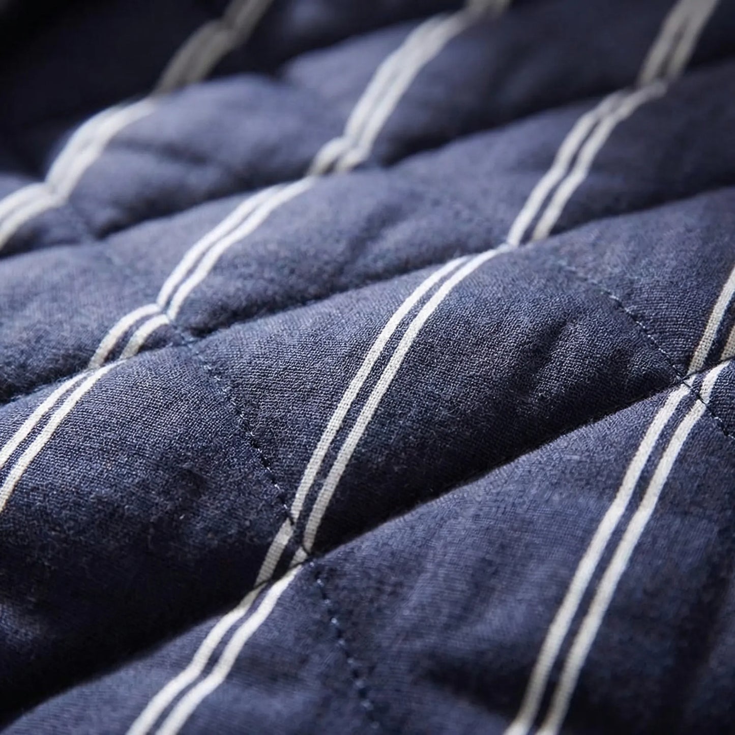 Quilted Three-Layer Long Dressing Gown - Wade