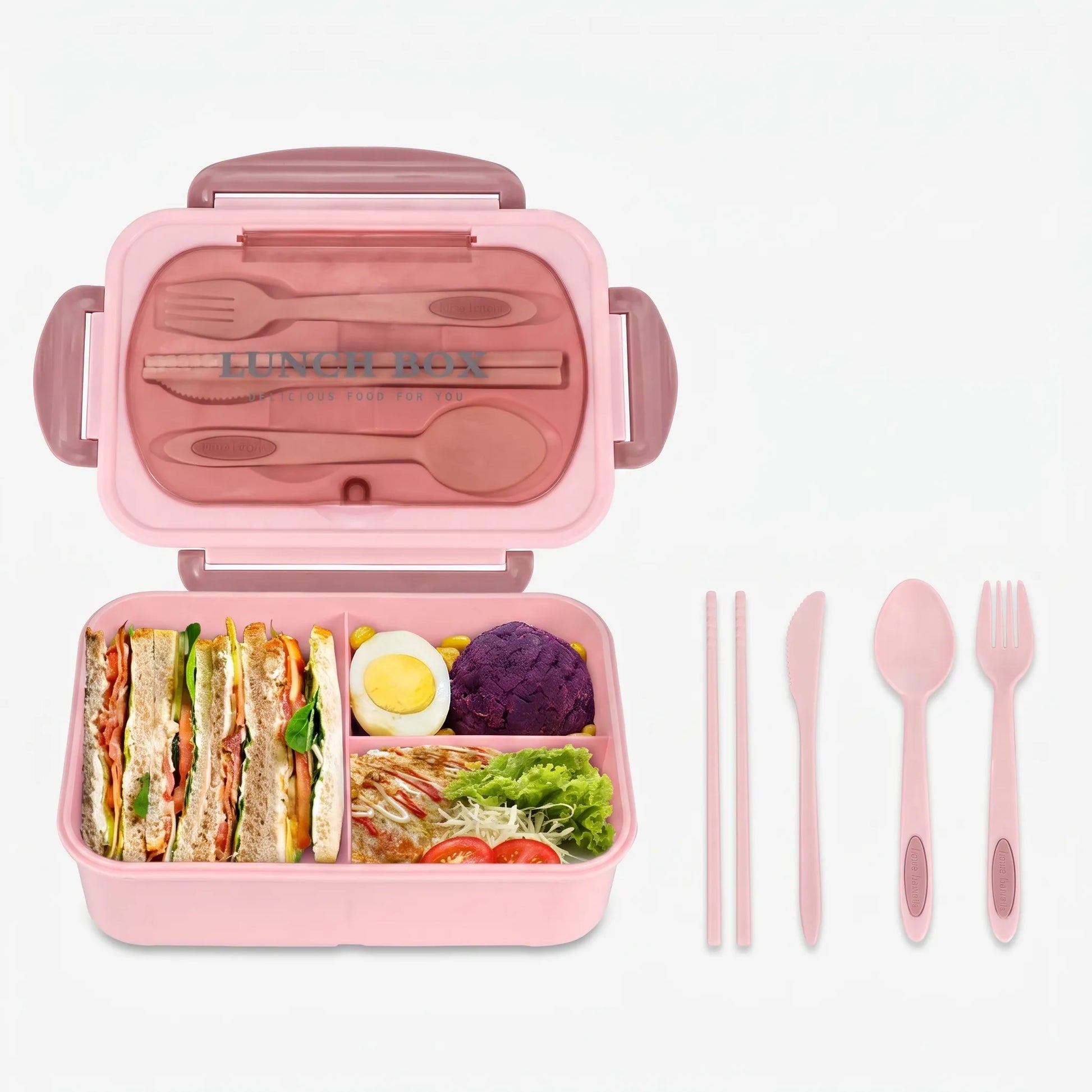 Rechteckige Meal-Prep-Box Mit Unterteilung - Bentova