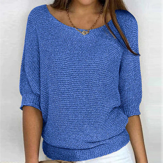 Relaxed Fit Batwing Sleeve Jumper - Janet