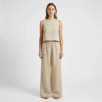 Relaxed Fit Matching Top And Trouser Set - Gina