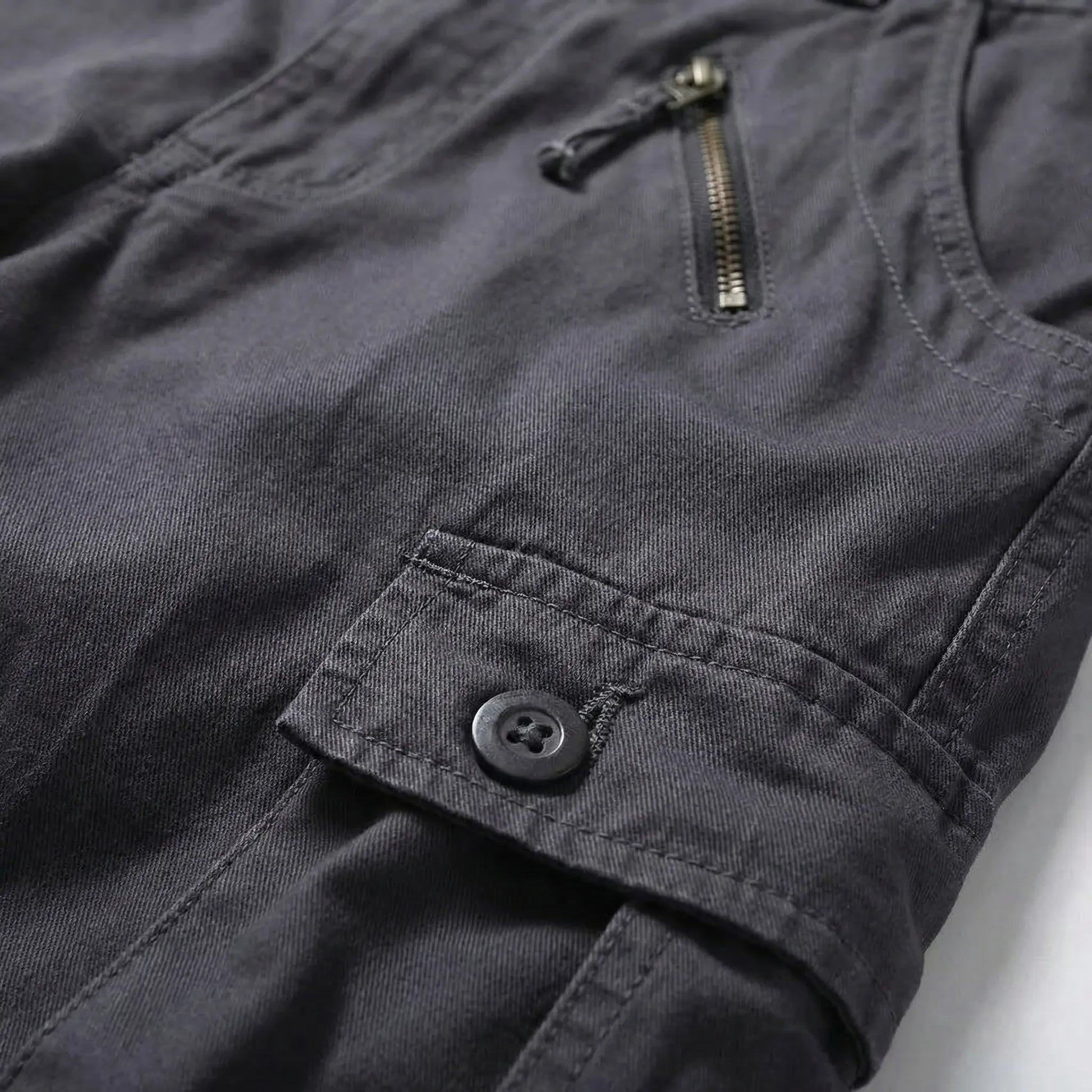 Relaxed Fit Multi-Pocket Cargo Trousers - Shane