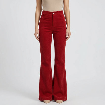 Retro-Inspired Flared Women's Trousers - Kristin