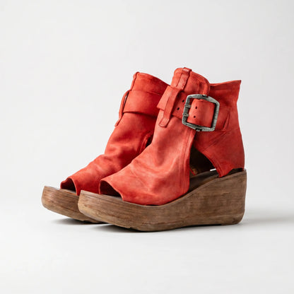 Retro Plateau Damensandalen - Janet