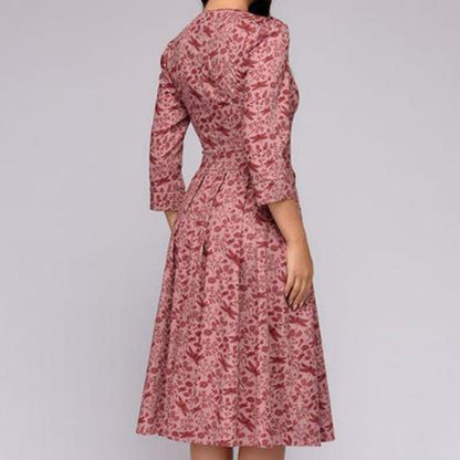 Retro Kleid mit Blumenmuster – Florina