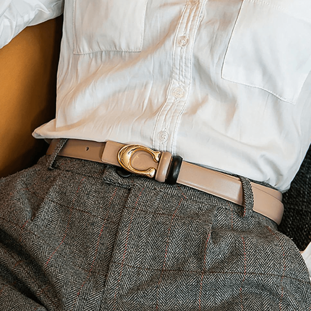 Reversible Slim C-Buckle Belt - Marjorie