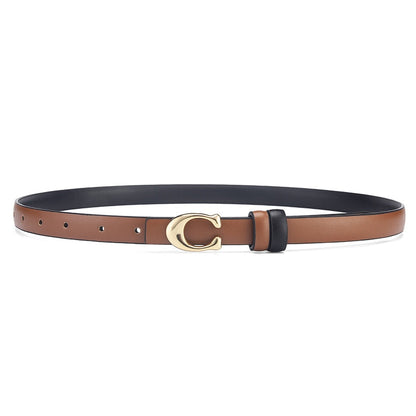 Reversible Slim C-Buckle Belt - Marjorie