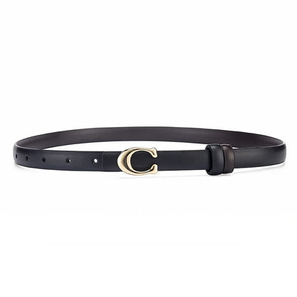 Reversible Slim C-Buckle Belt - Marjorie
