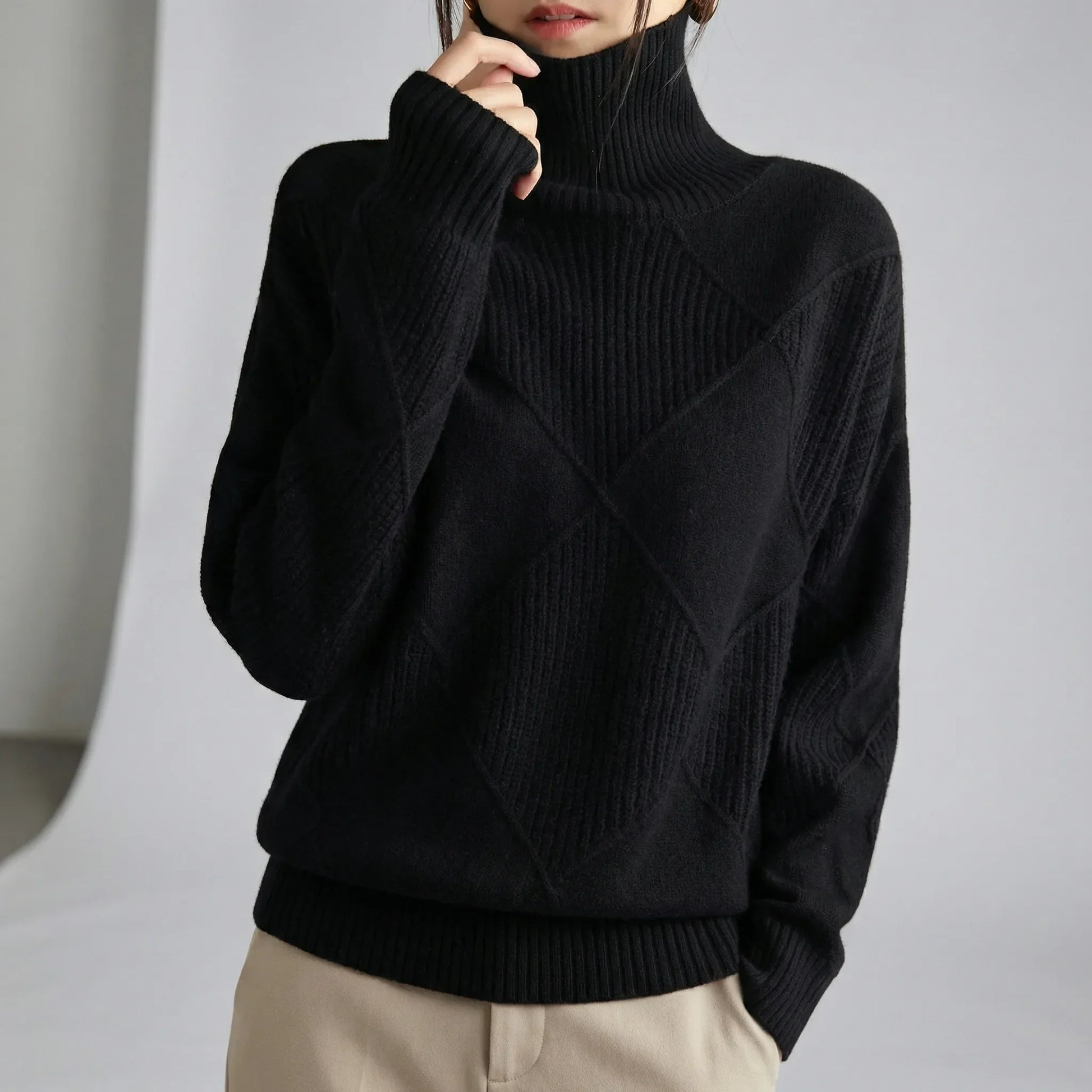 Rollkragenpullover Mit Weiter Passform - Luzie