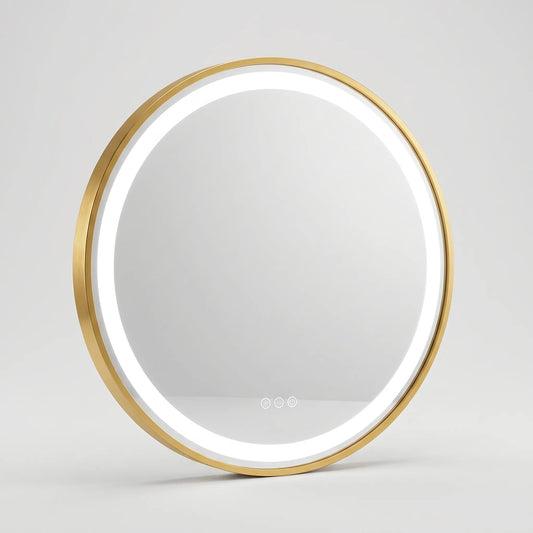 Round Illuminated Wall Mirror -  Luminique