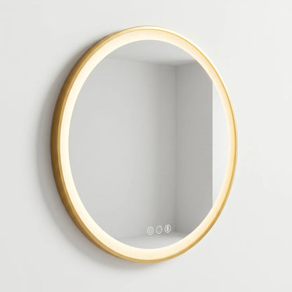 Round Illuminated Wall Mirror -  Luminique