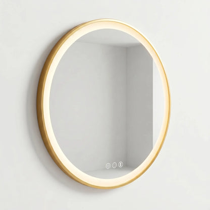 Round Illuminated Wall Mirror -  Luminique