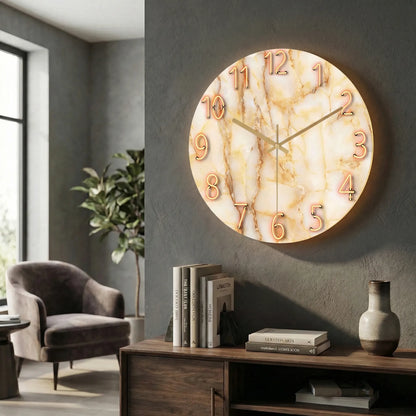 Runde, Moderne Wanduhr - LuminaraClock